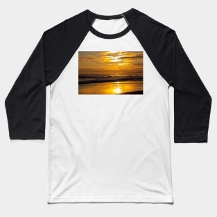 Golden Sunrise over the North Sea Baseball T-Shirt